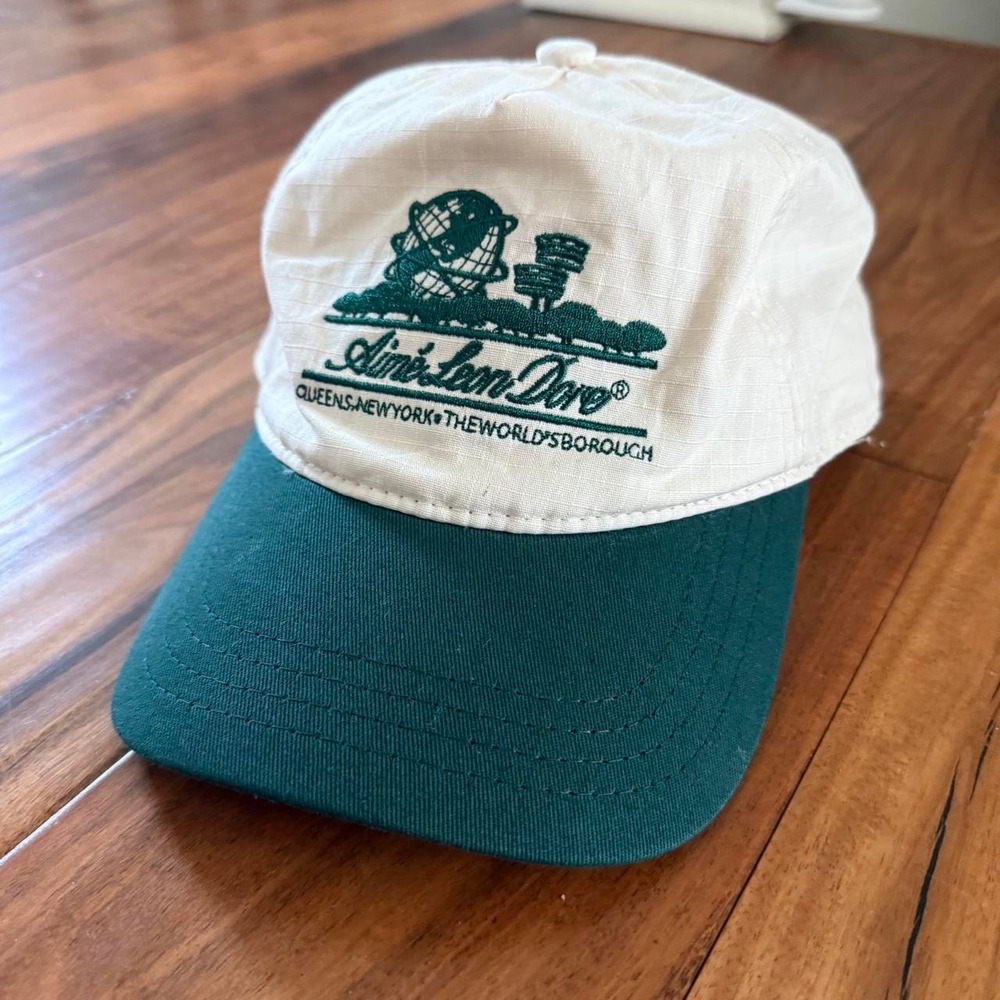 Aime Leon Dore Two Tone Unisphere Snapback Hat Green Cream Ripstop Mens Cap